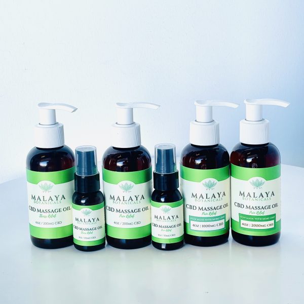 Malaya Botanicals cbd massage oil - Full spectrum